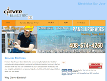 Tablet Screenshot of cleverelectric.com